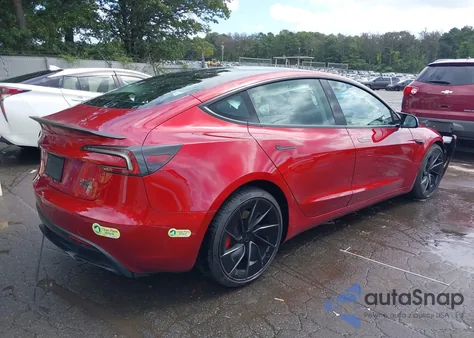 2024 Tesla Model 3 Performance All-Wheel Drive из США, поврежденный, VIN 5YJ3E1ET6RF884290